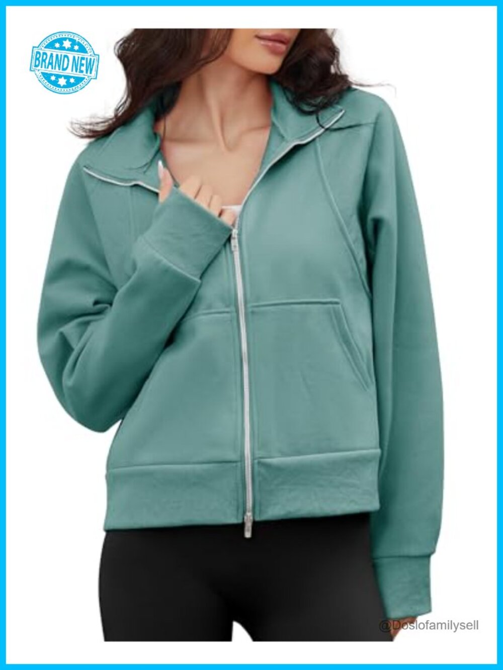 Women's Zip Up Fleece Sweatshirt Oversized Fall Winter Casual Cozy Outwear